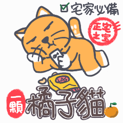 [LINEスタンプ] みかんは猫一粒