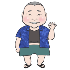 [LINEスタンプ] まん丸あきひこくん