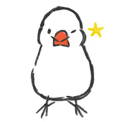 [LINEスタンプ] 白文鳥のスタンプ