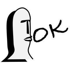 [LINEスタンプ] 指顔男