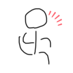[LINEスタンプ] 棒人間の日常†=”Ⴛ̸ ♡(˃͈ દ ˂͈ ༶ )1