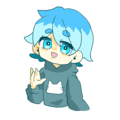 [LINEスタンプ] みずいろくん。