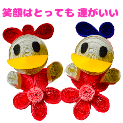 [LINEスタンプ] 笑顔で感謝はとっても運がいい