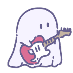 [LINEスタンプ] 音楽が好きなおばけ