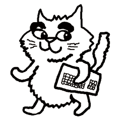 [LINEスタンプ] パソコンサポートのテクノキャット