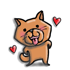 [LINEスタンプ] 柴犬 赤だわん