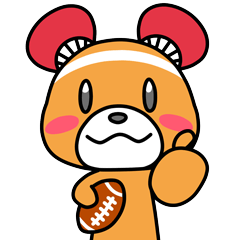 [LINEスタンプ] くまがやタックルくん