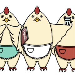 [LINEスタンプ] ニワトリーナ