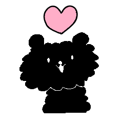 [LINEスタンプ] まっくろトイプードルのタワンちゃん