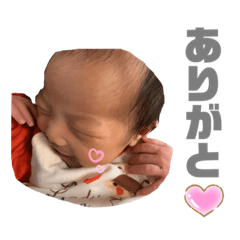 [LINEスタンプ] EMIRU STAMP 1MONTH BABYの画像（メイン）
