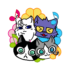 [LINEスタンプ] ふじまるのこねこたち 