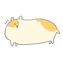 [LINEスタンプ] 動かないハムスターのスタンプ 