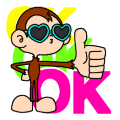 [LINEスタンプ] パリピなサル