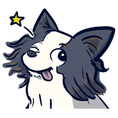 [LINEスタンプ] 勇敢なパピヨン犬のスタンプ