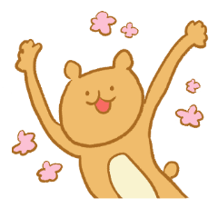 [LINEスタンプ] 陽気なクマ 