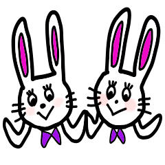 [LINEスタンプ] 毒舌と愛が溢れるウサギたち