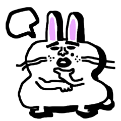 [LINEスタンプ] 返答に困った時はウッサにおまかせ！