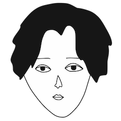 [LINEスタンプ] 白黒なシンプル男子女子