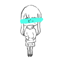 [LINEスタンプ] 無言のみさちゃん
