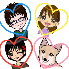 [LINEスタンプ] ランちゃんファミリー
