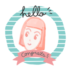 [LINEスタンプ] まえがみさん
