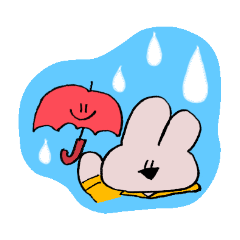 [LINEスタンプ] くにさわうさぎ 8