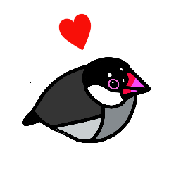 [LINEスタンプ] 桜文鳥 挨拶 ONEGO WORKS