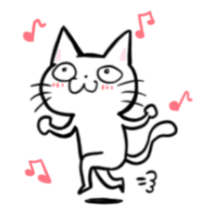 [LINEスタンプ] ゆるっと白いねこちゃん その2