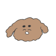 [LINEスタンプ] ふわふわプードル せいかつ
