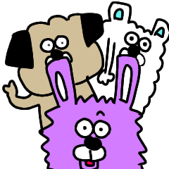 [LINEスタンプ] うさぎ＆くま パート3