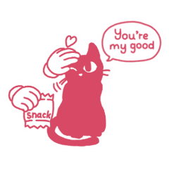[LINEスタンプ] ひとことだけネコ 英語版 