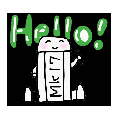 [LINEスタンプ] 消しゴムスタンプ