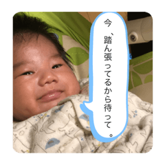 [LINEスタンプ] 踏ん張る系