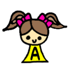 [LINEスタンプ] アルファベットガール