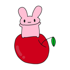 [LINEスタンプ] 桃色うさぎの日常(ほとんど文字なしver.)