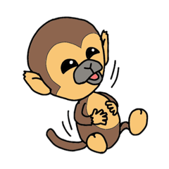 [LINEスタンプ] リスザル3 