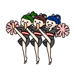 [LINEスタンプ] チア部！