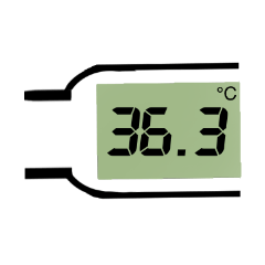 [LINEスタンプ] 体温 体温計 温度 熱の画像（メイン）