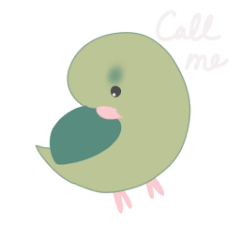 [LINEスタンプ] 緑のマメルリハ
