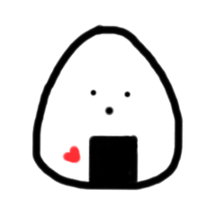 [LINEスタンプ] シンプルなおにぎり