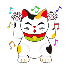 [LINEスタンプ] まねきねこやのみけちゃん♪ 
