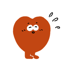 [LINEスタンプ] もっちりハートくん
