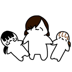 [LINEスタンプ] ひさんなさんにん。