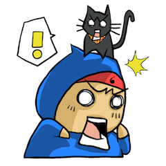 [LINEスタンプ] ニンニンとニャンニャン