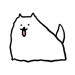 [LINEスタンプ] サモエドのサモエドくん