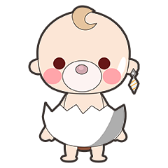 [LINEスタンプ] おら、うさぎだ。