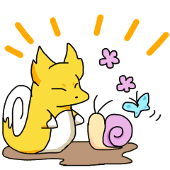 [LINEスタンプ] キツツムリのあいさつスタンプ 