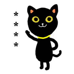 [LINEスタンプ] 黒猫 クロチャン