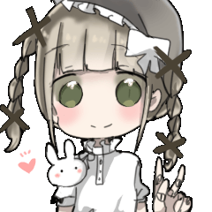 [LINEスタンプ] 人形の女の子