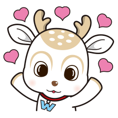 [LINEスタンプ] やさシカちゃん